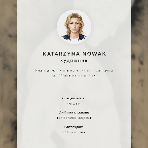 Poster na stenu Portrét muža