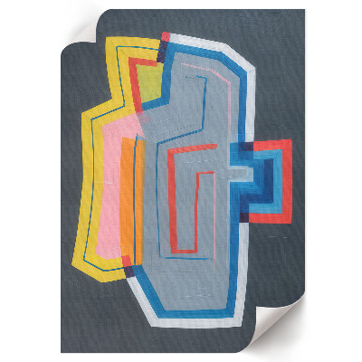 Poster kunstdruck Farbenfrohe Formen