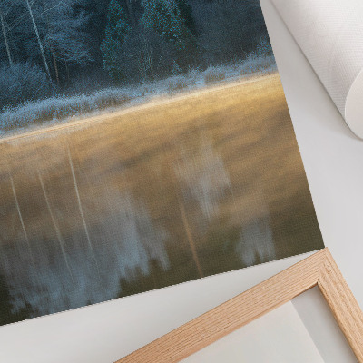 Retro poster Stille des Waldes
