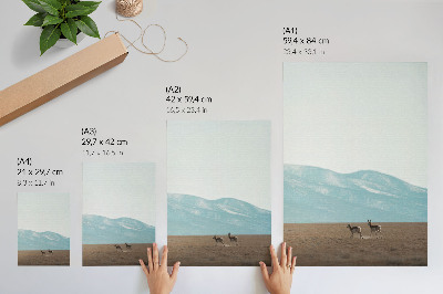 Kunstdruck poster Bergblick