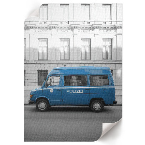 Plagát do obývačky Policajné auto