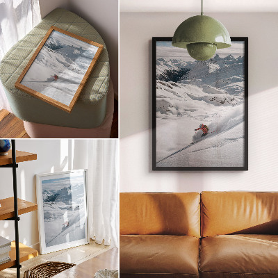 Kunstdruck poster Winterabenteuer
