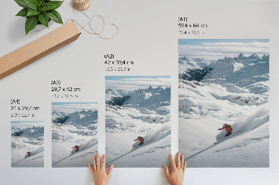 Kunstdruck poster Winterabenteuer