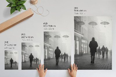 Kunstdruck leinwand Stadtspaziergang