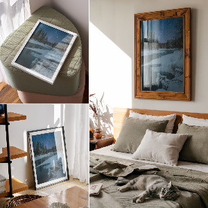 Poster na stenu Zimná noc