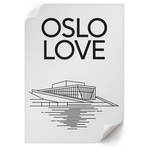 Plagát do obývačky Ilustrácia z Osla