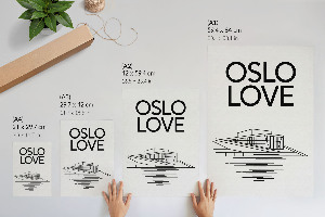 Plagát do obývačky Ilustrácia z Osla
