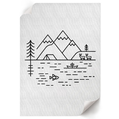 Wand poster Berglandschaft