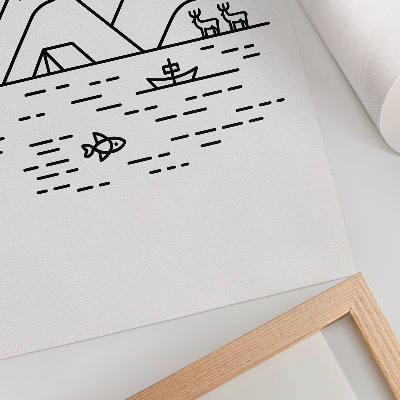 Wand poster Berglandschaft