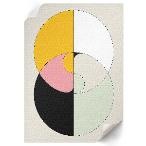 Poster na stenu Geometrické kruhy