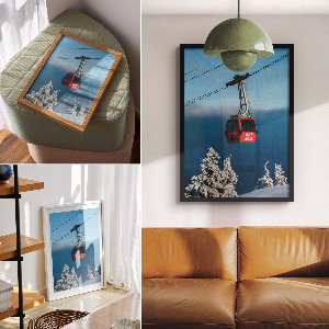 Poster na stenu Horská gondola