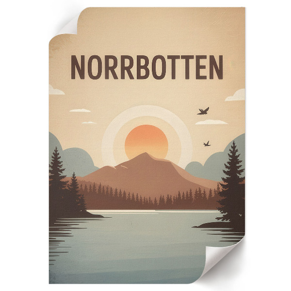 Bilder poster Norrbotten-Illustration