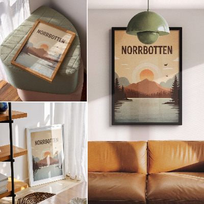 Bilder poster Norrbotten-Illustration