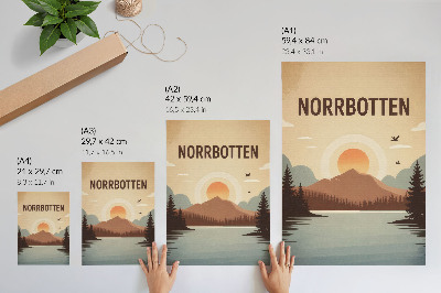 Bilder poster Norrbotten-Illustration