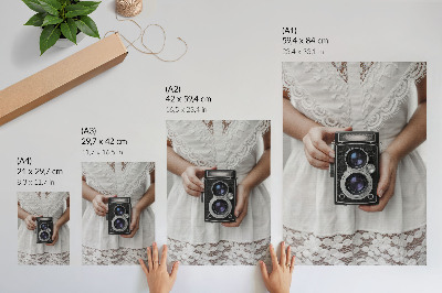 Poster leinwand Vintage-Kamera