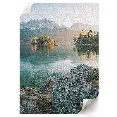 Retro poster Berglandschaft