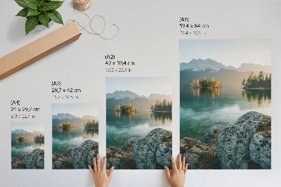 Retro poster Berglandschaft