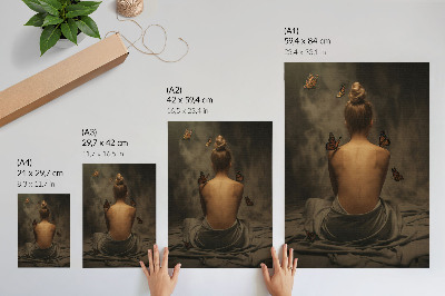 Kunstdruck poster Schmetterlingsmagie