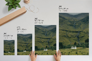 Kunstdruck poster Berglandschaft