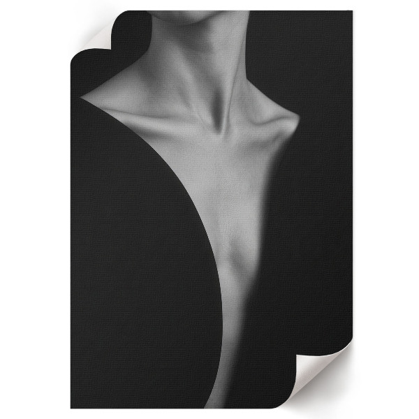Poster kunstdruck Minimalistisches Porträt
