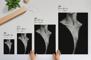 Poster kunstdruck Minimalistisches Porträt