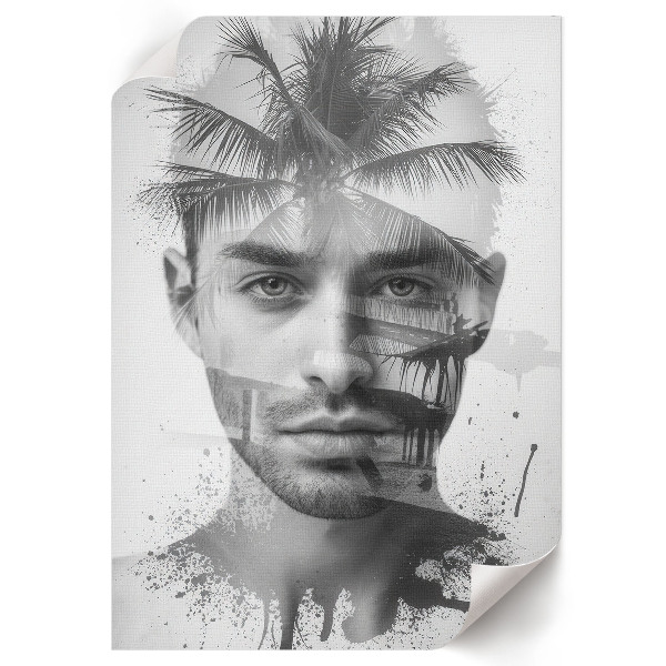 Kunstdruck poster Attraktiver Mann