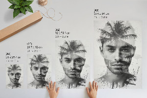 Kunstdruck poster Attraktiver Mann