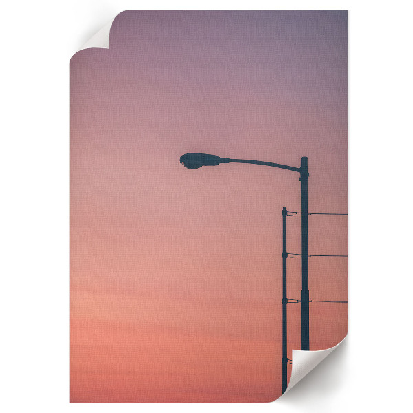 Poster auf Leinwand mit Motiv Straßenlaterne