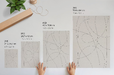 Poster leinwand Feine Linien