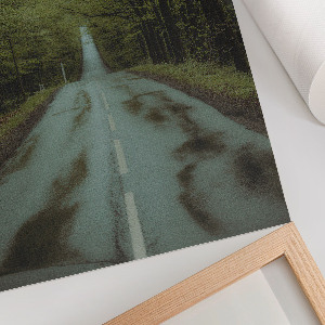 Poster auf Leinwand mit Motiv 'Waldreise'