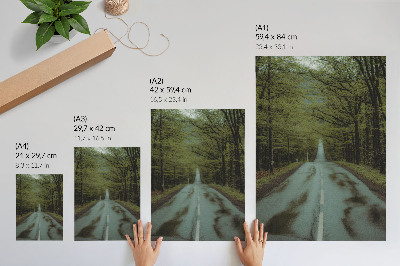 Poster leinwand Waldreise