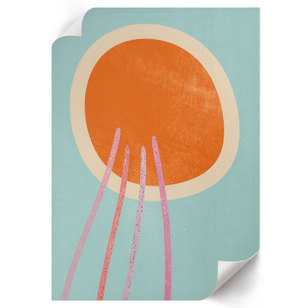 Kunstdruck Poster „Farbenfroher Minimalismus“
