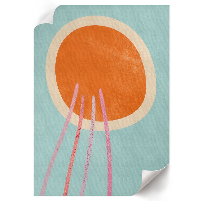 Kunstdruck poster Farbenfroher Minimalismus