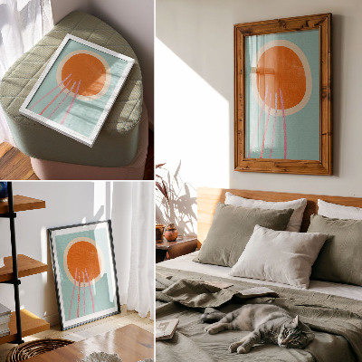 Kunstdruck poster Farbenfroher Minimalismus
