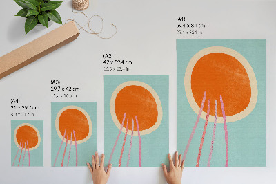 Kunstdruck poster Farbenfroher Minimalismus