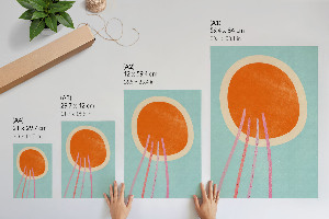 Kunstdruck Poster „Farbenfroher Minimalismus“