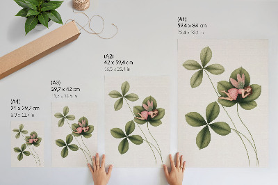 Poster auf leinwand Fee auf einer Blume