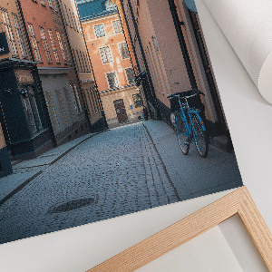 Kunstdruck-Poster mit Motiv einer Stadtstraße