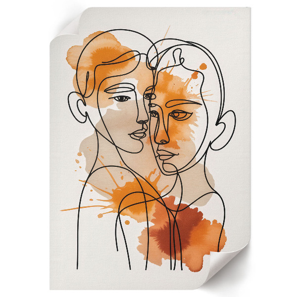 Plagát do obývačky Abstraktný portrét