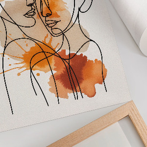 Plagát do obývačky Abstraktný portrét