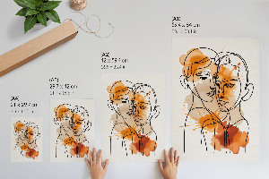 Plagát do obývačky Abstraktný portrét