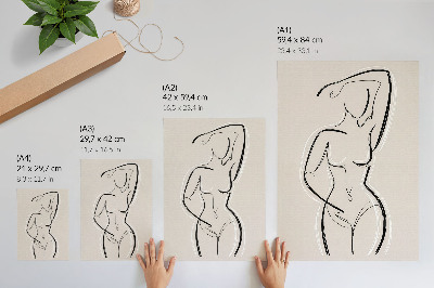 Bilder poster Weibliche Silhouette