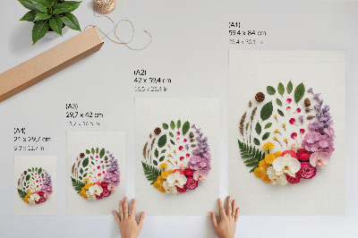 Wand poster Blumenarrangement