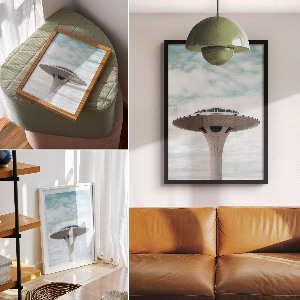 Kunstdruck-Poster mit Motiv moderner Architektur