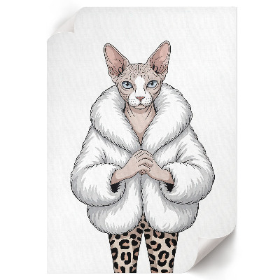 Retro poster Stilvolle Katze