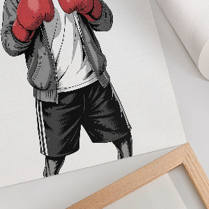 Bilderposter mit Boxerhund