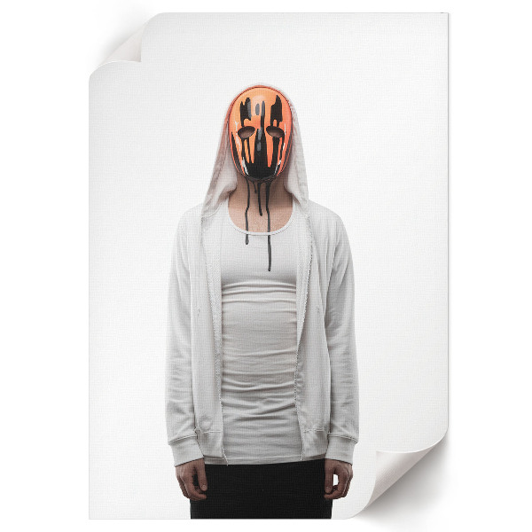 Retro plagát Záhadná postava