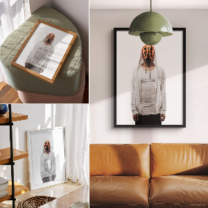 Retro plagát Záhadná postava