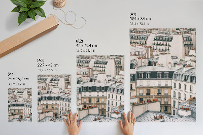 Kunstdruck poster Stadtdächer
