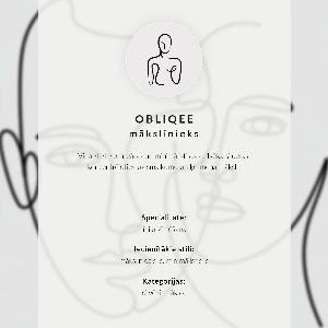 Plagát do obývačky Line art na tvári